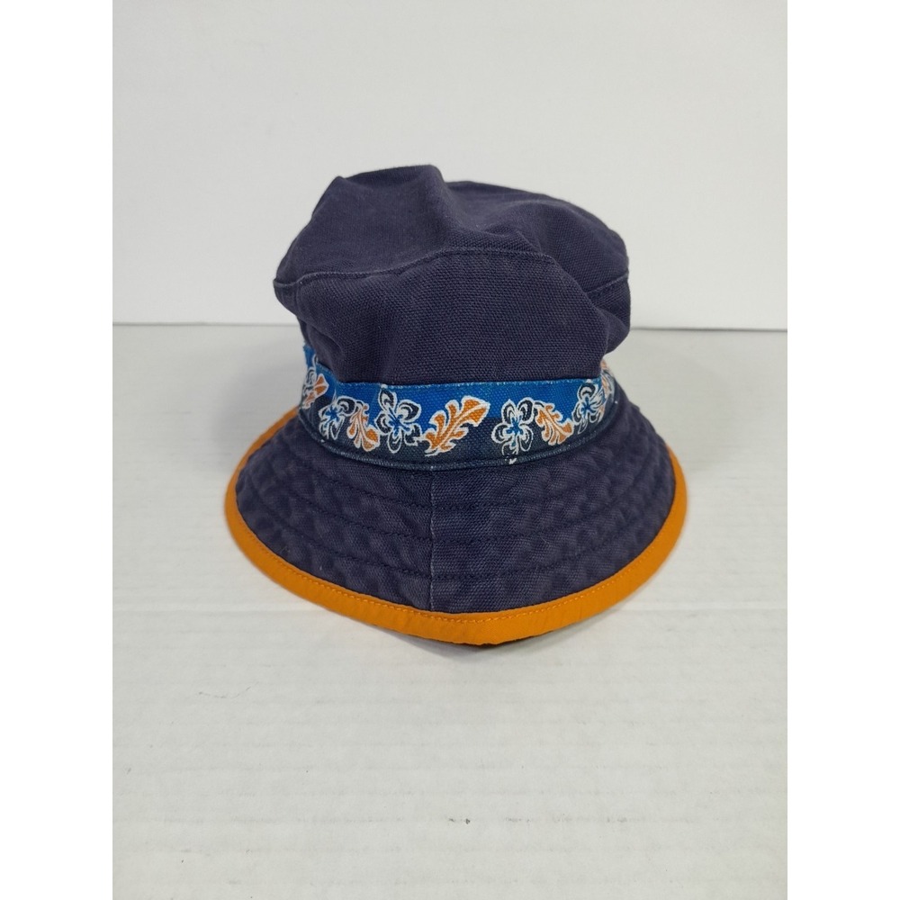 Vintage 90s Gymboree Baby Bucket Hat - Infant Sz 0-6 MO tropical floral Canvas